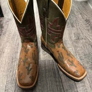 Womens Tin Haul Cactaplicity Square Toe Boot,